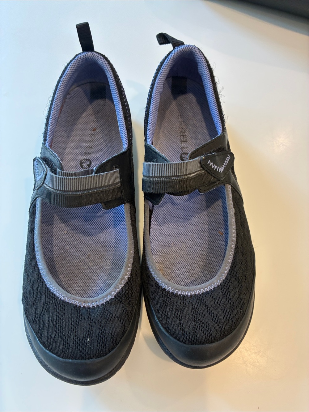 Merrell Black and Light Purple Mary Jane Athletic Shoes
